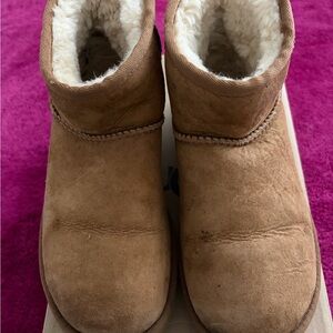 UGG Classic Tan Boots with Shearling